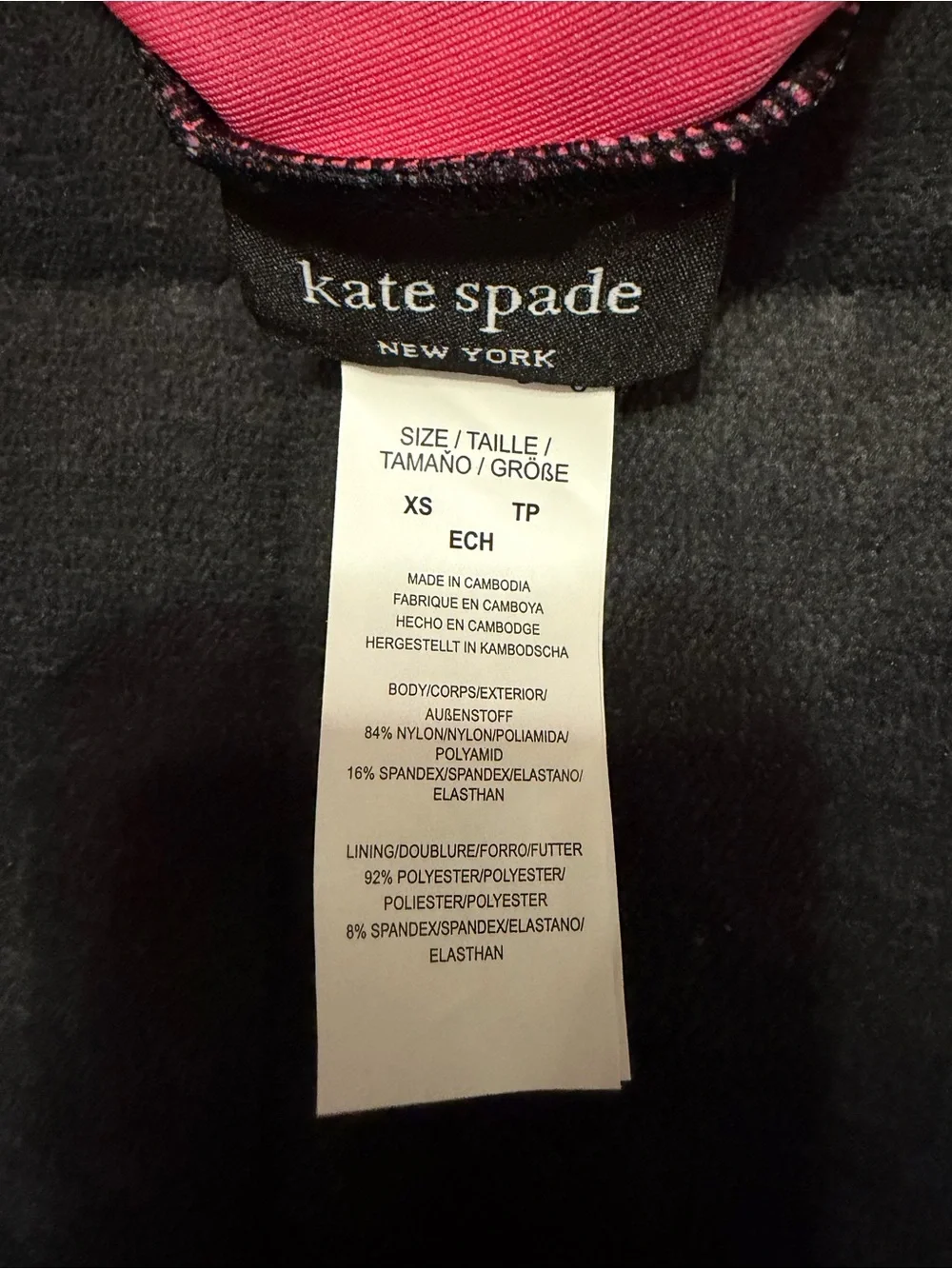 New Kate Spade New York Fruit Print Long Sleeve One piece Rash Guard- XS